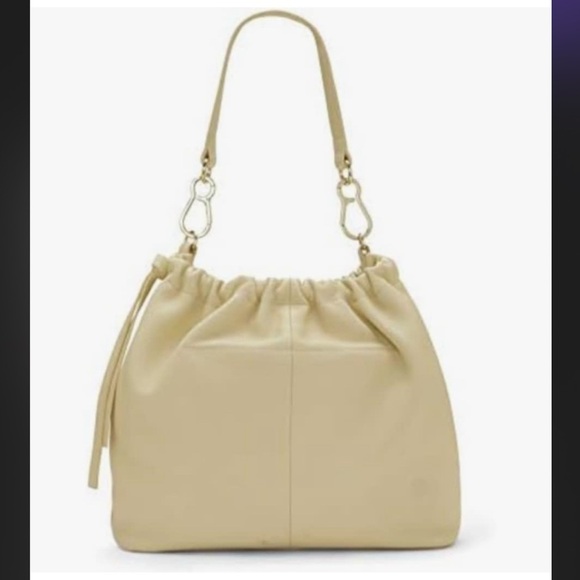 Vince Camuto Cream Leather Handbag - Picture 1 of 14